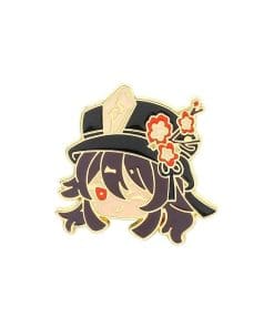 Genshin Impact Hu Tao Chibi Head' Enamel Pin