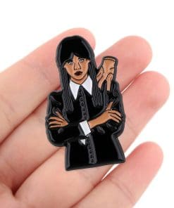 Alternative view of Wednesday 'Wednesday Addams and Thing' Enamel Pin