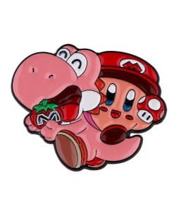 Super Smash Bros 'Pink Yoshi and Kirby' Enamel Pin