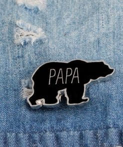 Alternative view of Family Bear 'Papa Bear' Enamel Pin