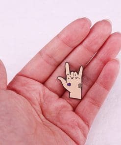 Alternative view of BTS 'Jung Kook Hand | Army' Enamel Pin