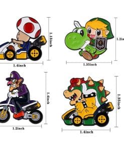 Super Smash Bros 'Waluigi | Bike Ride' Enamel Pin - Image 5