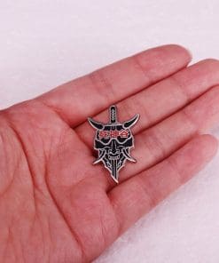Alternative view of Death Note 'Shinigami Mask' Enamel Pin