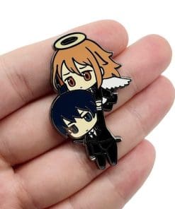 Alternative view of Chainsaw Man 'Aki and Angel Chibi' Enamel Pin