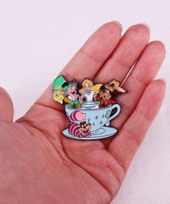 Alternative view of Alice in Wonderland 'Tea Cup Dine' Enamel Pin