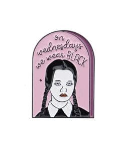 Wednesday 'On Wednesday We Wear Black' Enamel Pin