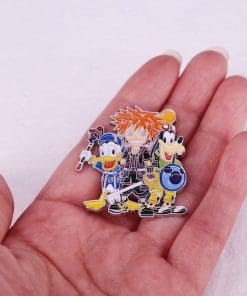 Alternative view of Kingdom Hearts 'Sora. Donald Duck. Goofy' Enamel Pin