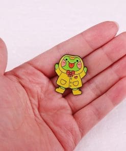 Alternative view of Funny Frog 'Bleh' Enamel Pin