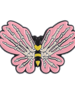 Punk 'Pink Skeleton Butterfly' Enamel Pin