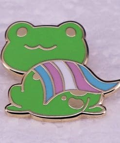 Pride Frog 'Transgender Flag' Enamel Pin