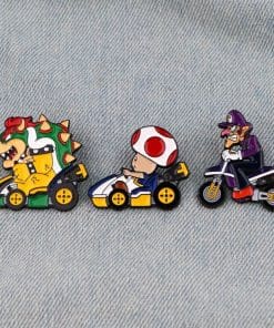 Super Smash Bros 'Waluigi | Bike Ride' Enamel Pin - Image 4