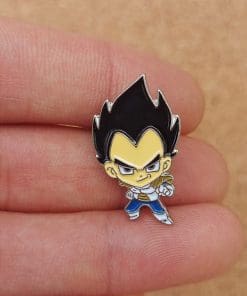 Alternative view of Dragon Ball Z 'Vegeta Chibi | Big Head' Enamel Pin