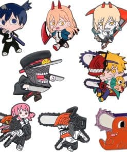 Alternative view of Chainsaw Man 'Makima and Chainsaw Devil Chibi' Enamel Pin