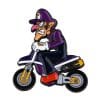 Super Smash Bros 'Waluigi | Bike Ride' Enamel Pin