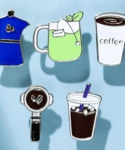 Alternative view of Coffee Filter 'Portafilter' Enamel Pin