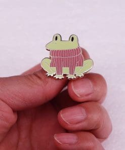 Alternative view of Frog 'Prince Attire' Enamel Pin