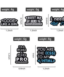 Basic Keys 'I'm A Ctrl+C & Ctrl+V Programmer' Enamel Pin - Image 5