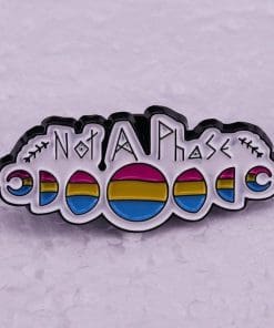 Pride Color 'Not A Paste | Pansexual Flag' Enamel Pin