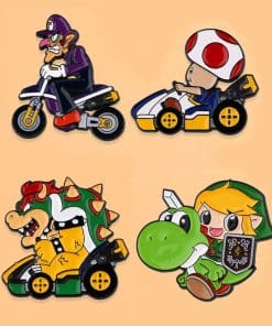 Super Smash Bros 'Waluigi | Bike Ride' Enamel Pin - Image 3