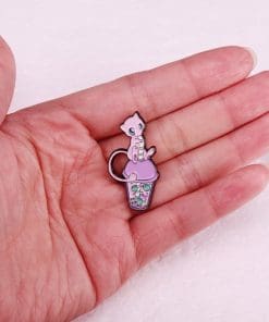 Pokemdon 'Mewtwo | Elf Bubble Tea' Enamel Pin - Image 3