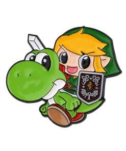 Super Smash Bros 'Yoshi and Link' Enamel Pin