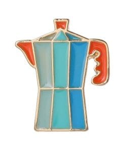 Stove Top Coffeemaker 'Moka Pot' Enamel Pin