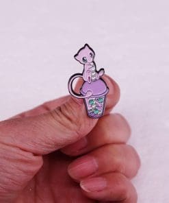 Alternative view of Pokemdon 'Mewtwo | Elf Bubble Tea' Enamel Pin
