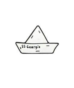 Origami 'Ss Georgie Boat' Enamel Pin