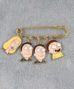 Alternative view of Rick and Morty 'Smith Family Charms' Enamel Pin