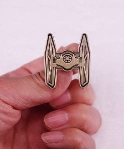 Alternative view of Tie Fighter 'St*r Wars Ship' Enamel Pin