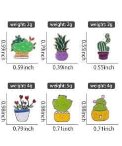 Potted Plant 'Snake Plant' Enamel Pin - Image 3