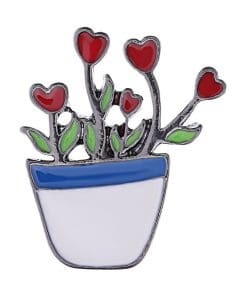 Potted Plant 'Hert Flower' Enamel Pin