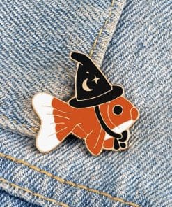 Alternative view of Wizard Fish Enamel Pin