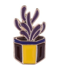 Potted Succulent 'Stonecrop' Enamel Pin