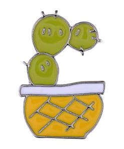 Potted Cactus 'Prickly Pear' Enamel Pin