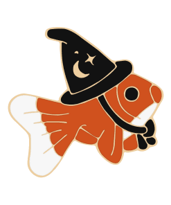 Wizard Fish Enamel Pin