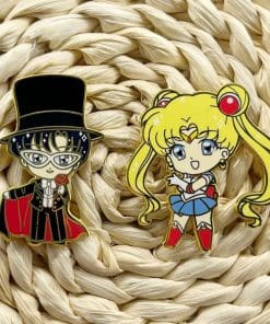Sailor Moon 'Big Head Tsukino' Enamel Pin - Image 4
