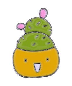 Smiley Potted Cactus Enamel Pin