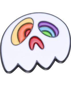 Ghost 'Dizzy Rainbow Eyes' Enamel Pin