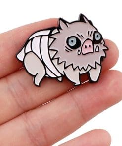 Alternative view of Demon Slayer 'Baby Inosuke' Enamel Pin