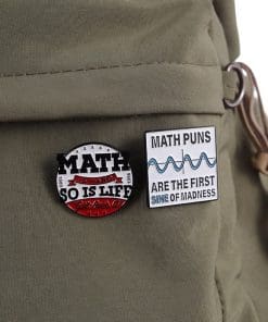 Alternative view of Math 'Is Hard So Is Life' Enamel Pin