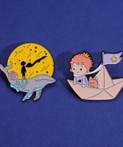 Alternative view of The Little Prince 'Space Whale' Enamel Pin