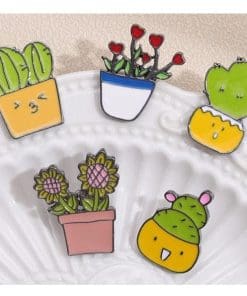 Alternative view of Potted Plant 'Sunflower 2.0' Enamel Pin