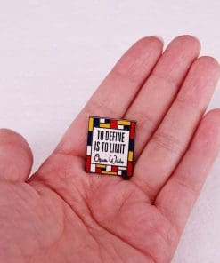 Alternative view of Oscar Wilde's 'To Define is To Limit' Enamel Pin