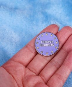 Alternative view of European Union 'Forever European' Enamel Pin