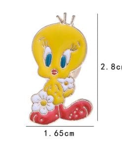 Alternative view of Tweety 'Hawaiian Flower' Enamel Pin