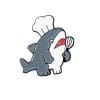 Chubby Chef Shark Enamel Pin