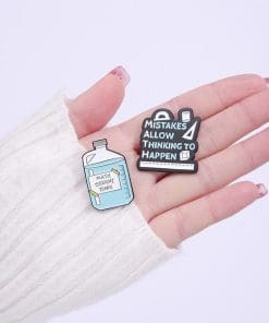 Alternative view of Math 'Student Tears Gallon' Enamel Pin