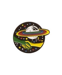 Space 'Helping Hand | Human and Alien' Enamel Pin