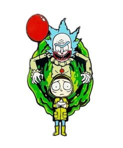 Rick and Morty x It 'Pennywise and Georgie' Enamel Pin